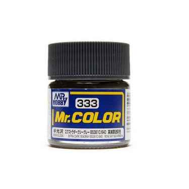 Mr Hobby (Gunze) C333 Mr Color Semi Gloss Extra Dark Dark Sea Grey BS381 C640 Lacquer Paint 10ml